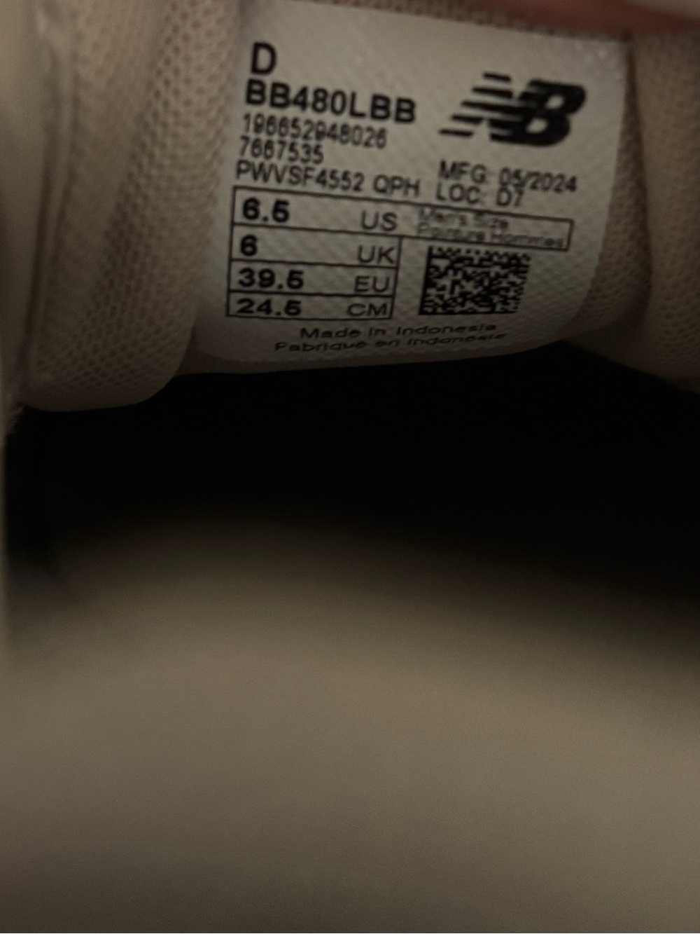 New Balance 480 Sneakers in Tan/White - Picture 5 of 5